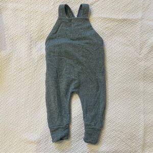 Little Wedgies farmer romper greenish blue jungle earth Overalls